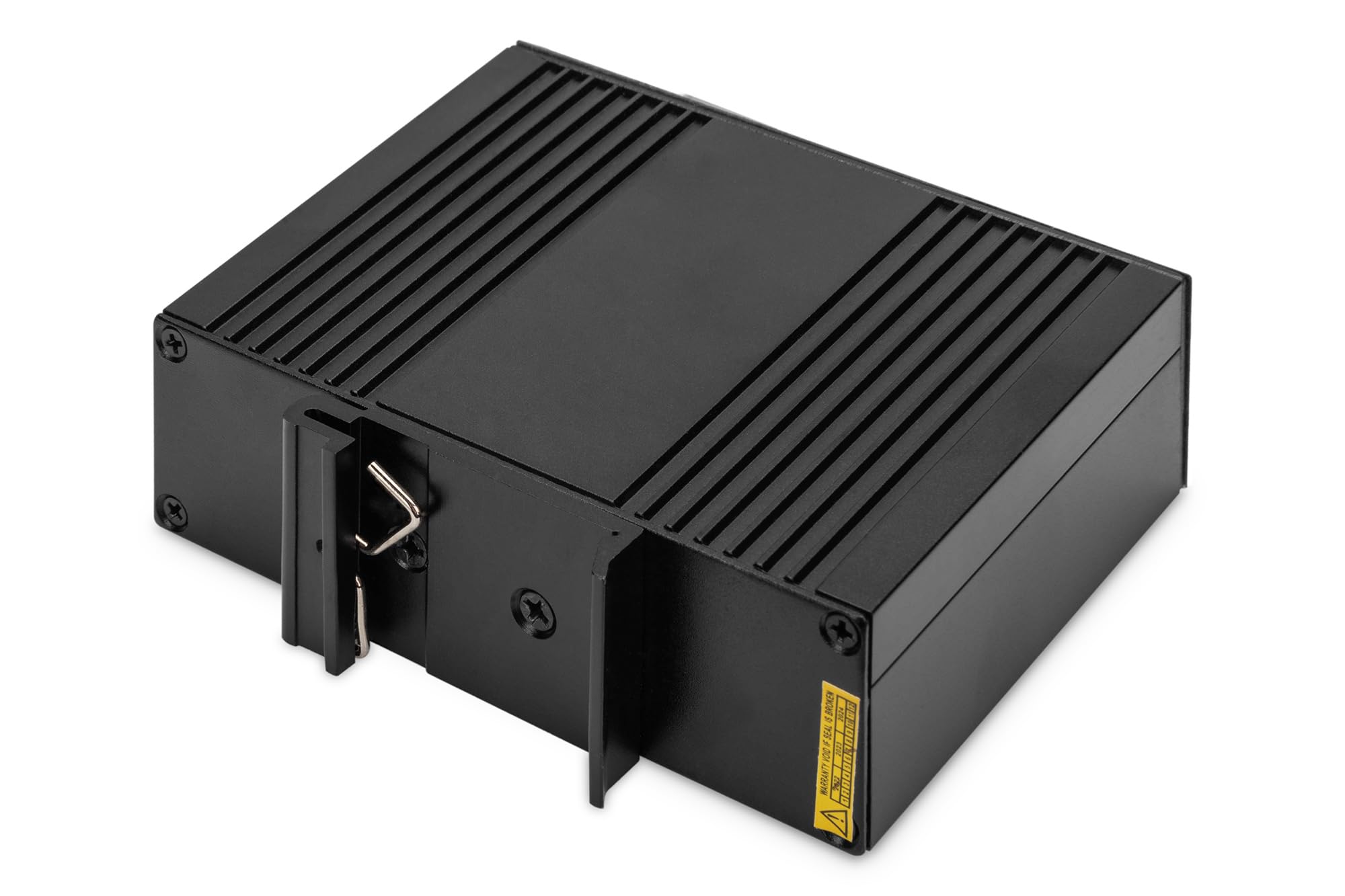 DIGITUS Injecteur Industriel Gigabit Ethernet PoE - 85W - 10/100/1000 Mbps - portée 100m - Montage sur Rail DIN - Noir