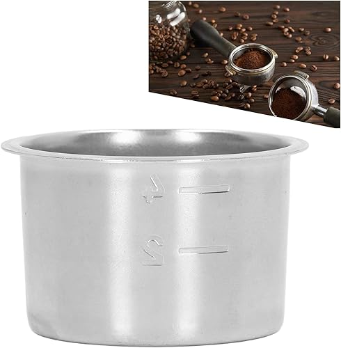 Miniatura 5 de Cesta de filtro poroso, recipiente de filtro de café en polvo de acero inoxidable para 4 tazas, colador de doble pared extraíble para mango de 2.008