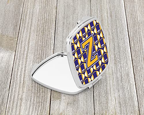 Espejo compacto cuadrado con diseño Letter Z para maquillaje miniatura 2