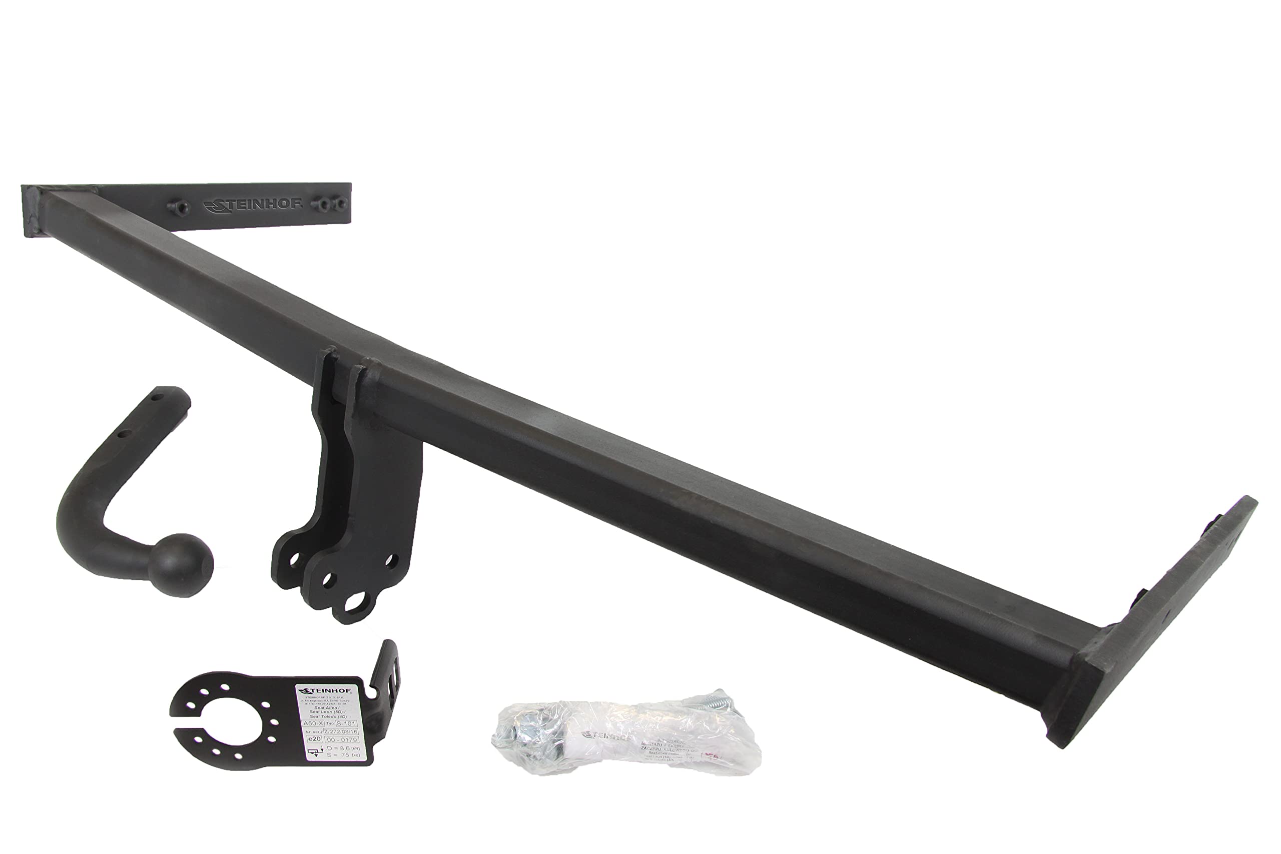 STEINHOF Attelage Rigide Fixe Compatible avec Seat Altea 5P1 06.2004-01.2015 + Faisceau spécifique 7-Broches