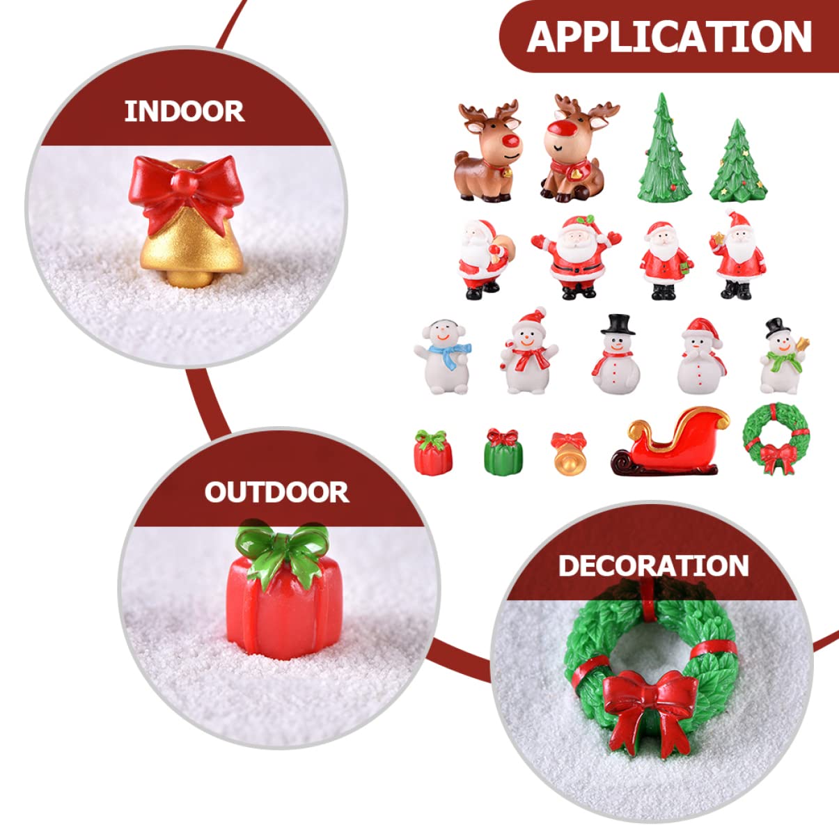PRETYZOOM 3 Juegos Mini estatuilla de muñeco de Nieve navideños Christmas Xmas estatuilla de Navidad Encantador muñeco de Nieve en Miniatura Mini Manualidades navideñas Resina