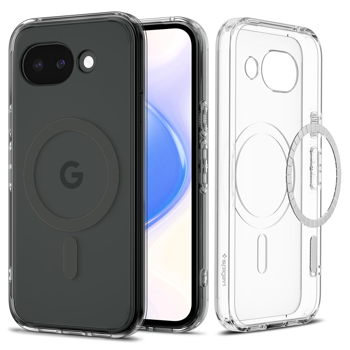Spigen Ultra Hybrid MagFit für Google Pixel 10a Hülle [Anti Vergilbung] Case Handyhülle Transparent Kompatibel mit MagSafe -Clear Graphite