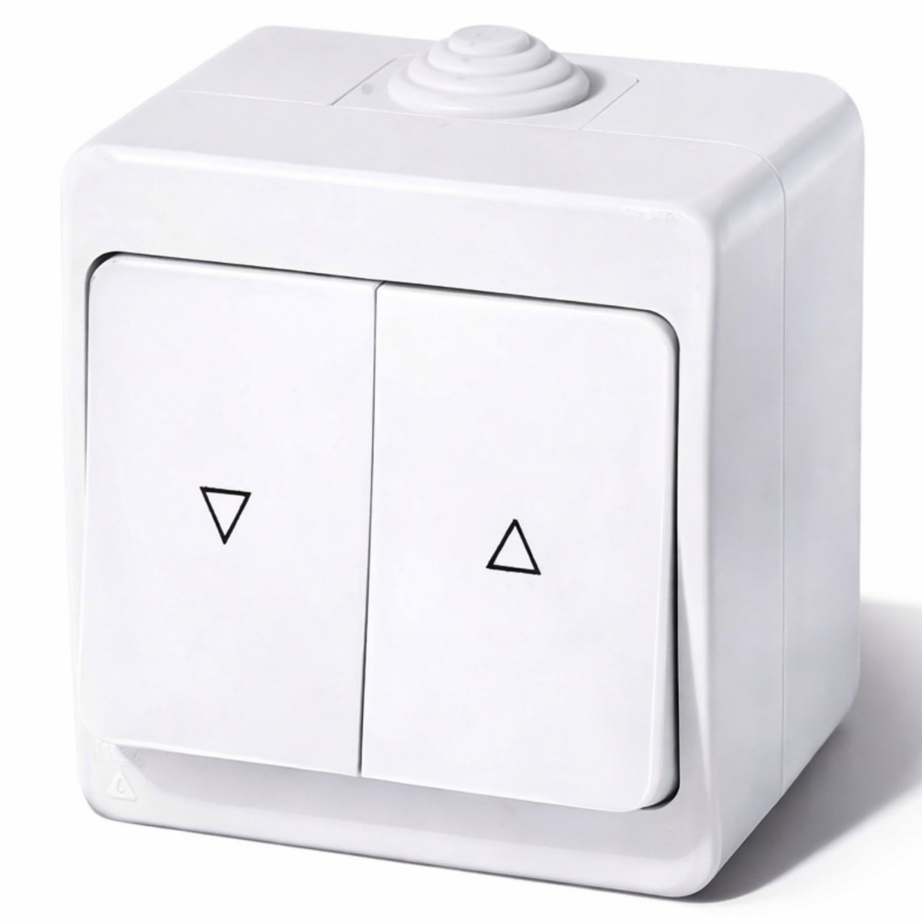 Bouton de store en saillie IP54, tout-en-un, série G1 blanc pur