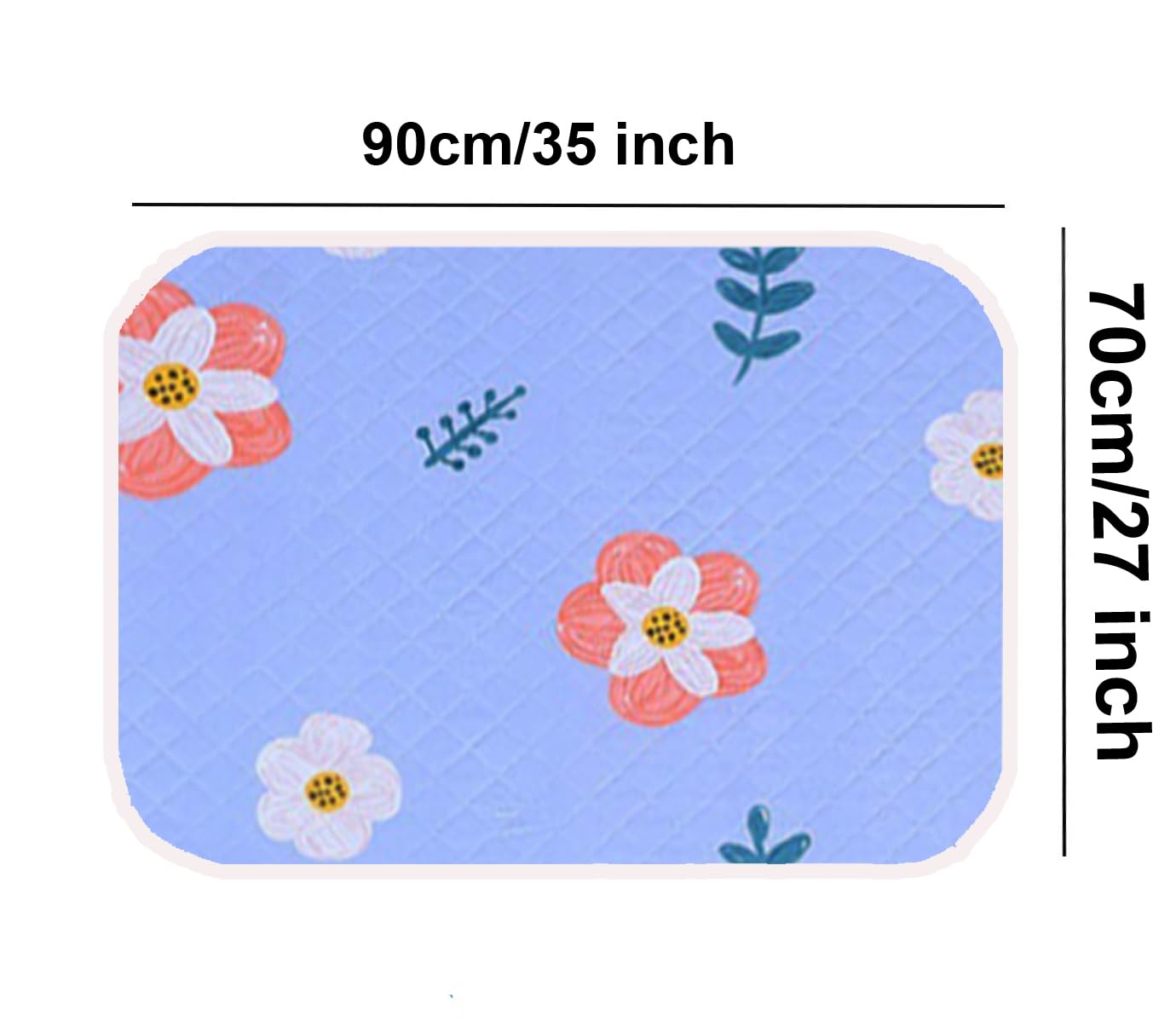 KAKOLOPT Guinea Pig Cage Liners Absorbent Bedding Reusable Washable Pet Mats For Rabbit Hamster Chinchillas Bedding Pet Mat for Small Animals Dog Cat Liners Potty Mat Guinea Pig Accessory 35"x 27" - Image 2