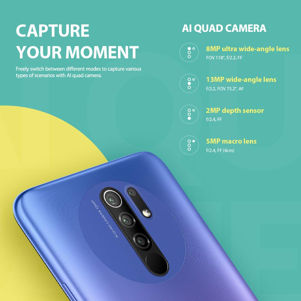 Redmi 9 Telephone 3GB RAM+32GB ROM - Dettaglio