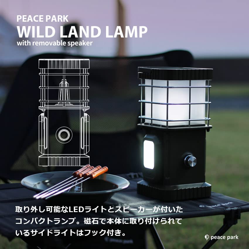 Amazon.co.jp: ピース パーク PEACE PARK スピーカー&ライト付き