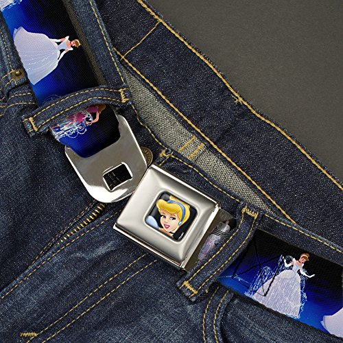 Buckle-Down Seatbelt Belt - Cinderella Transformation Blue Fade - 1.0" Wide - 20-36 Inches in Length2