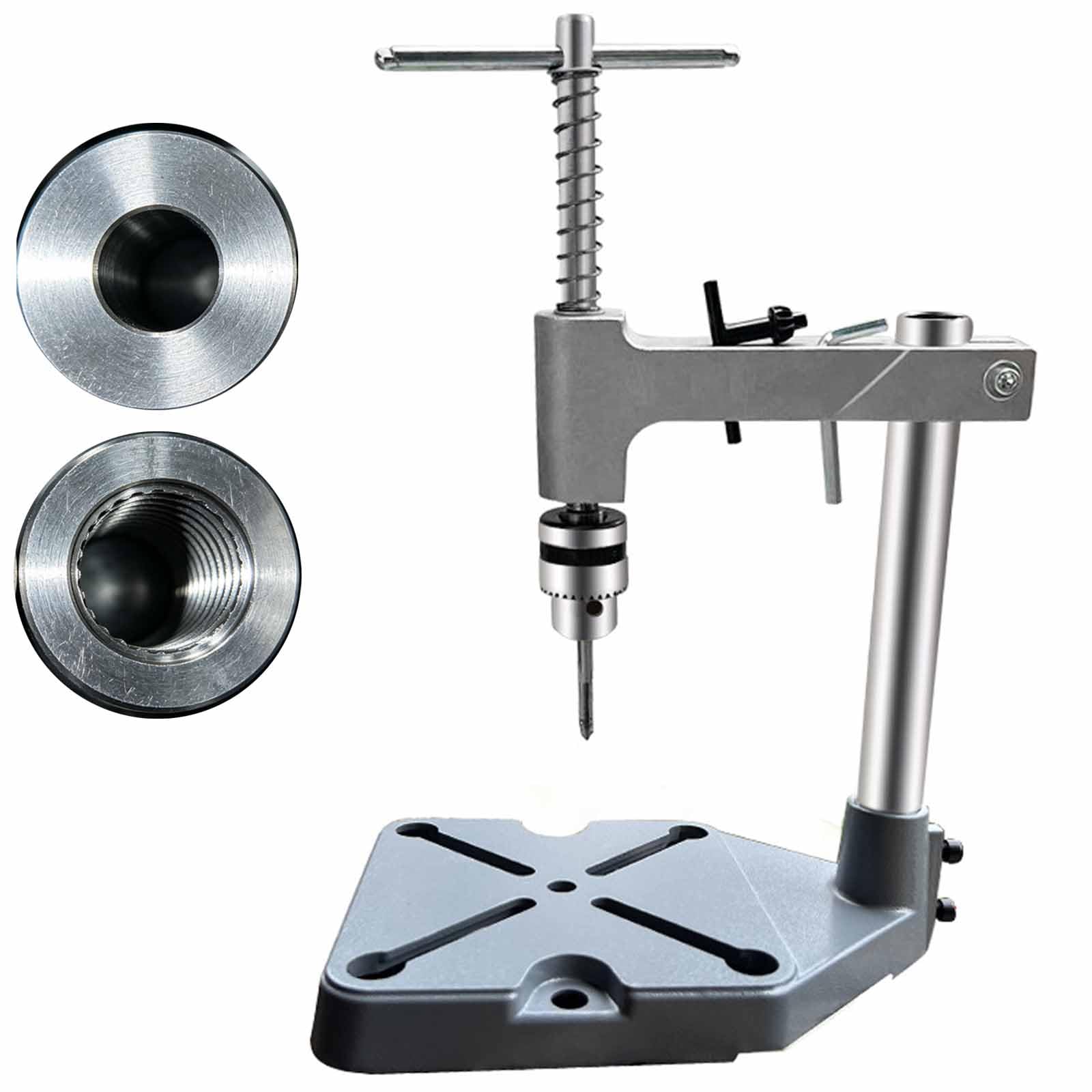 LIULIQ Manual Vertical Tapping Machine, Manual Threading Tapping Machine with Adjustable Tap Wrench& Ratchet Arm, Vertical Tapping Tool Holder, 1.5–10 Mm Clamping Range, For Workshop Tapping