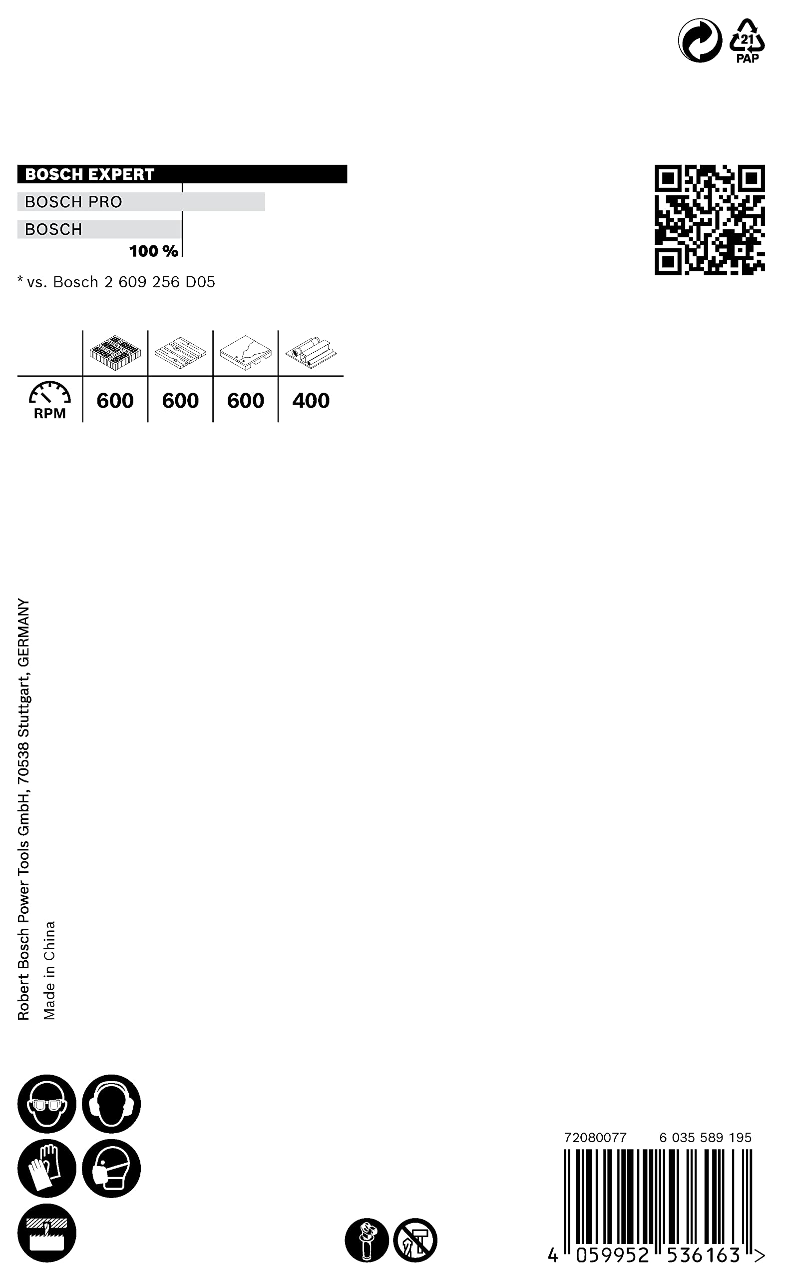 Bosch Professional 1 x Sierras de corona Expert Construction Material, para Madera blanda, 68 mm, Accesorios Taladro de impacto rotativo