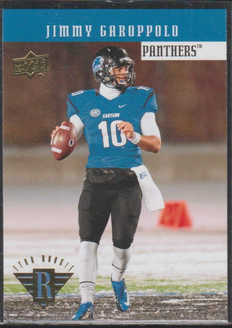 2014 Upper Deck Jimmy Garoppolo Panthers Star Rookie Football Card #NNO