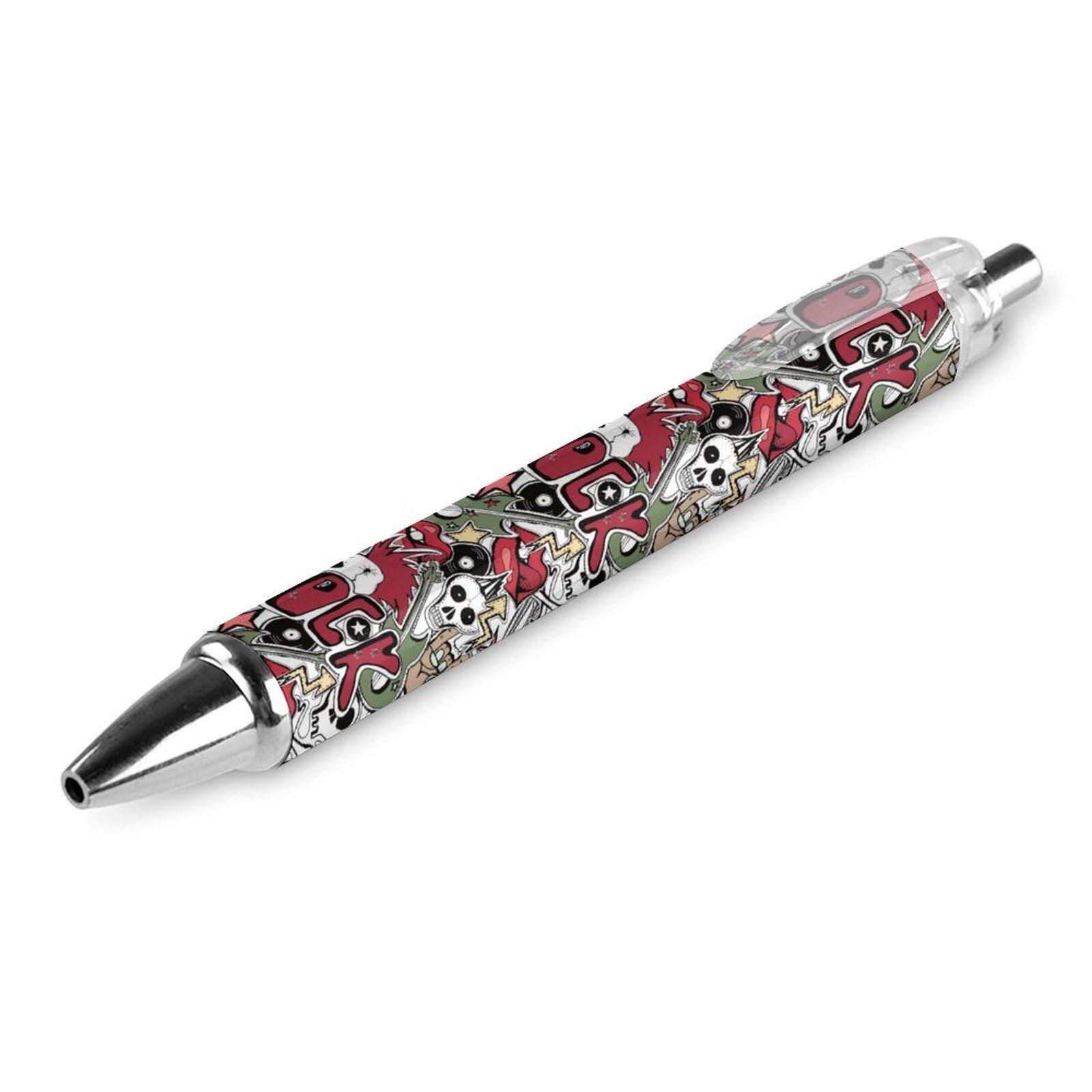 Niapessel Lot De 4 Stylos à Bille Noirs Rétractables à Encre Gel