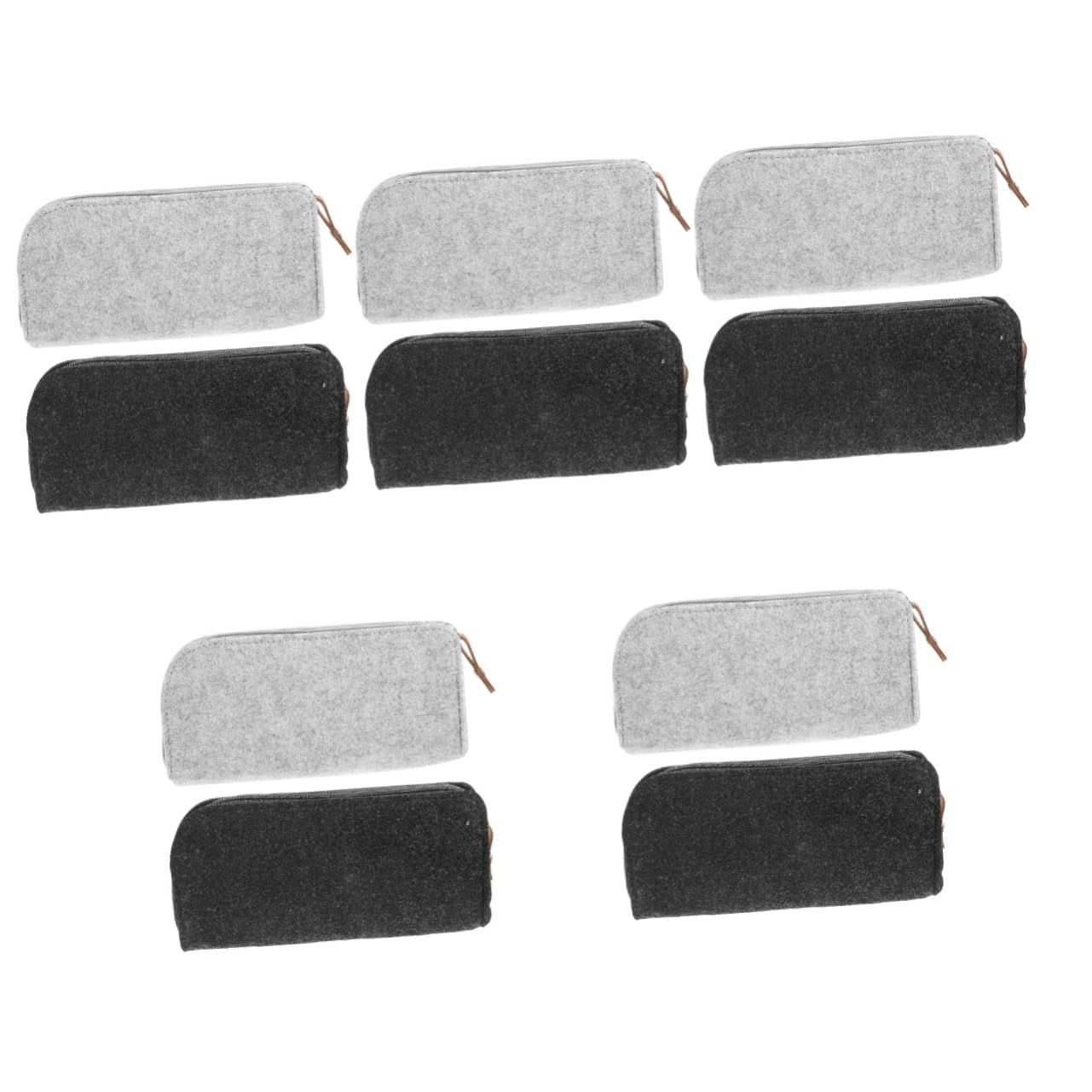 TEHAUX 5 Set Astuccio Marsupio Custodia Multifunzione Forniture Per Ufficio Di Grandi Dimensioni Custodia Per Organizer Sacca A Matita Con Cerniera Portatile Provato 2 Pezzi*5