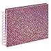 Produktbild Hama Fotoalbum 24x17 cm (Spiralalbum mit 50 weißen Seiten (25 Blatt), Glitzer Fotobuch für 50 Fotos im Format 10x15 cm, Album zum Selbstgestalten und Einkleben) rosa