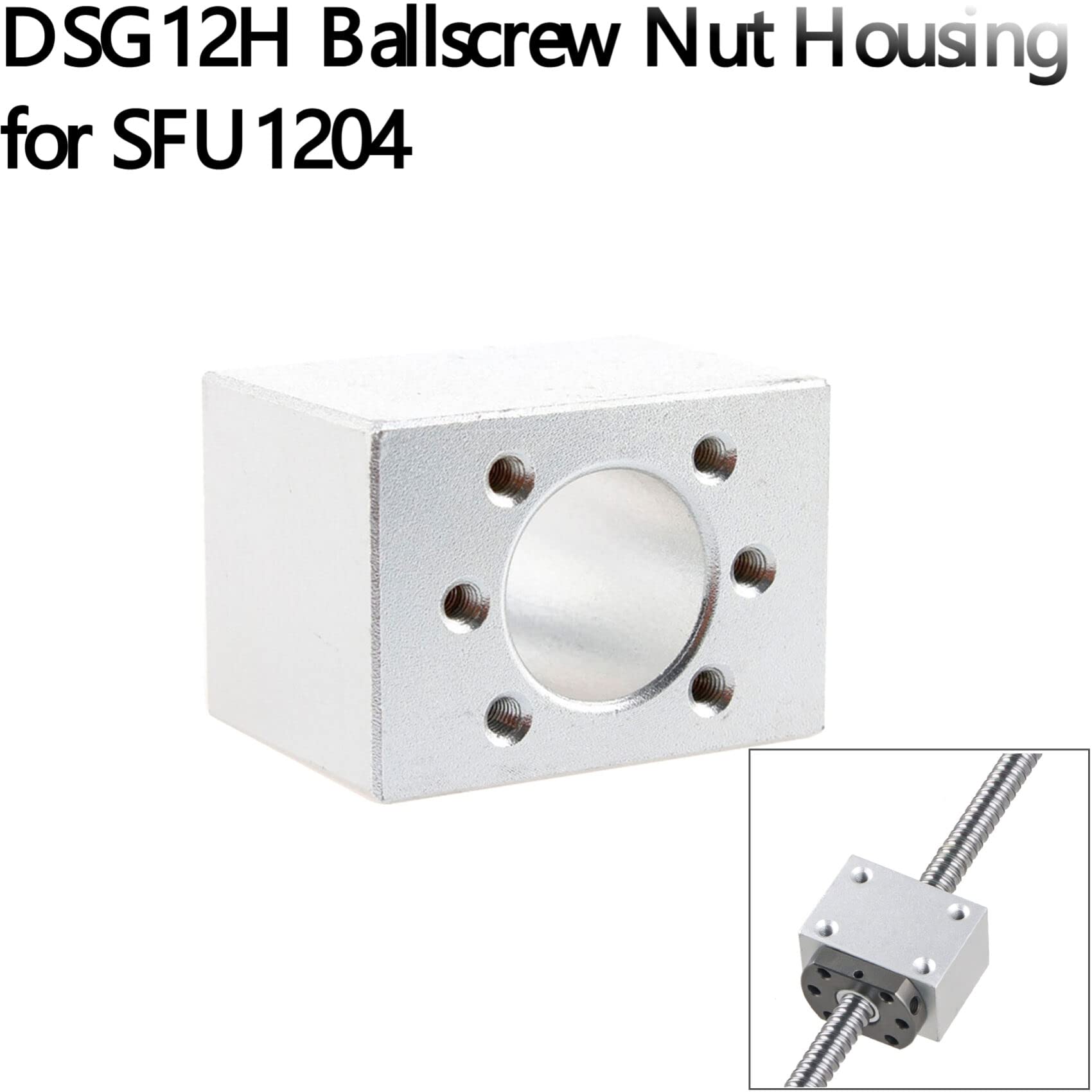 SFU1204-250mm Kit viti a sfera, vite a sfera anti-gioco con alloggiamento dado vite a sfera e supporti terminali BK/BF10 + accoppiatore, parte di alta precisione per macchina CNC