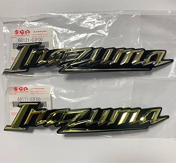 じ*ん様 イナズマ400 タンクエンブレム　2個セット クローム Amazon.co.jp: イナズマ400 純正 タンクエンブレム 左右セット