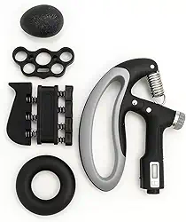 Hand Grip Exercitador de Mãos e Dedos Ajustável 5 a 100kg Para Força Resistência Fisioterapia e Reabilitação Com Contador