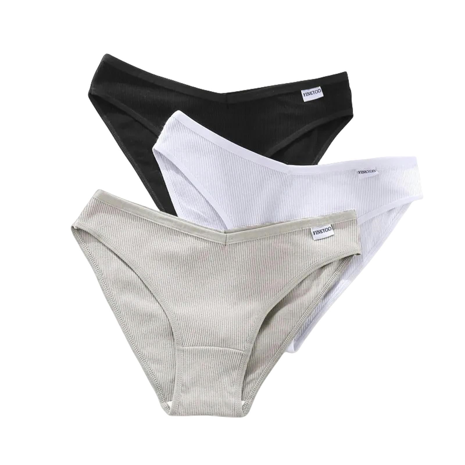 Mutande Donna Cotone Mutandine di Cotone Femminile V Vita Biancheria Intima Plus Size Briefs Ladies Bassa Riduzione delle Mutandine Comode Mutandine Lingerie-Set 14-l