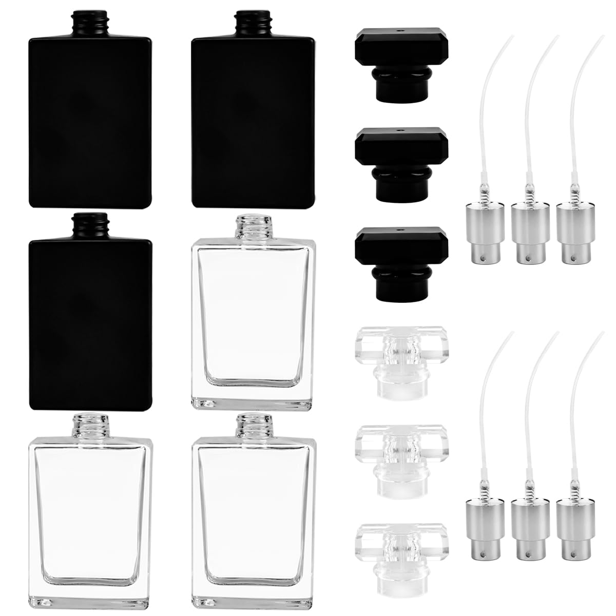 Amazon.co.jp: 詰め替え用 ガラス製香水ボトル 6個セット 30ml