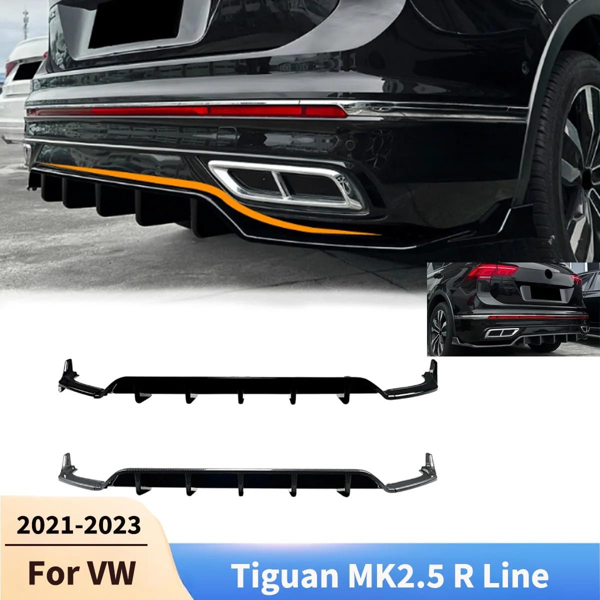 przedniego zderzaka Do Tiguan MK2.5 R Line 2021 2022-2023
