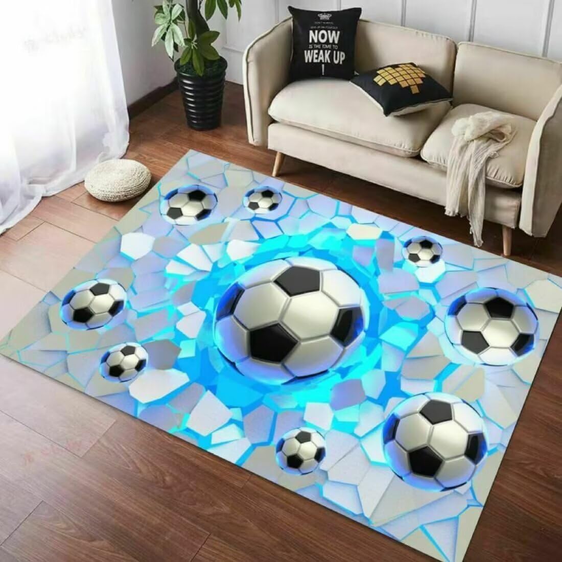 Matelas de gym football 90x200cm tapis imperméable pour chambre enfant
