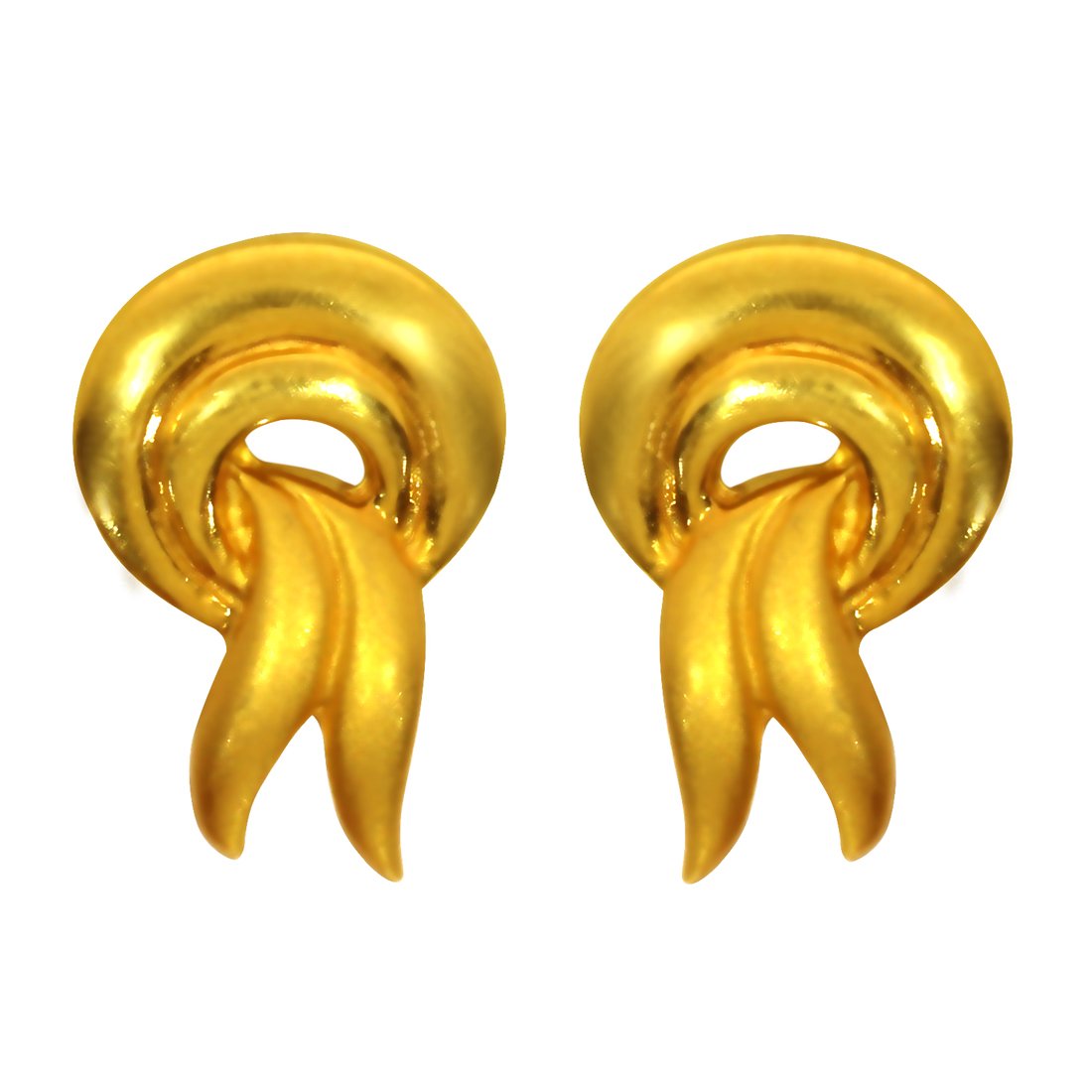 joyalukkas 22KT (916) Yellow Gold Stud Earrings for Women (BN11202625)-picture-24