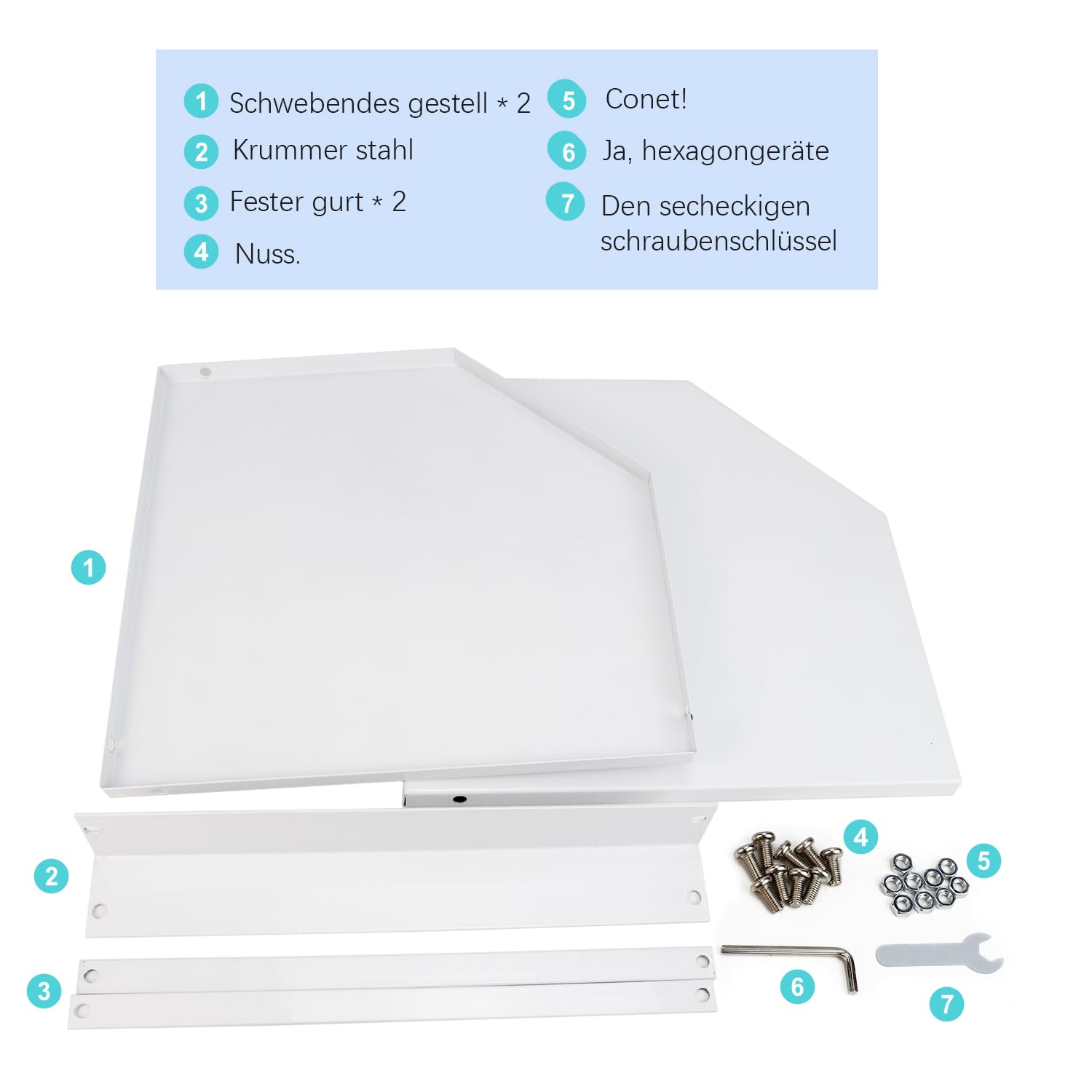 HUIJIN (2 Niveaux) Blanc Étagère d'angle de Cuisine,étagère à épices,Support De Sol Triangulaire De Salle De Bain Multicouche,Étagère de Rangement Triangulaire pour Casserole