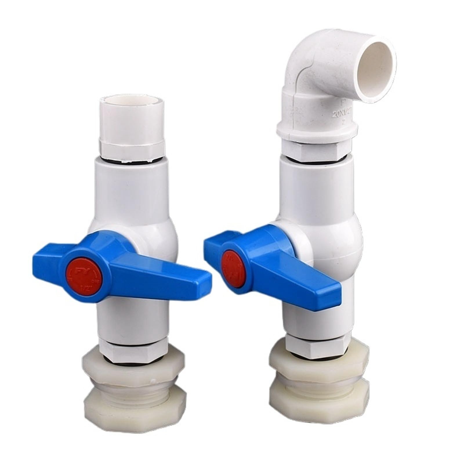 Juego de 1/2", 3/4" y 1" PVC for acuario, entrada agua, drenaje, junta directa/codo, conector tubería riego for jardín, válvula(3l4 Inch Elbow,3Pcs)