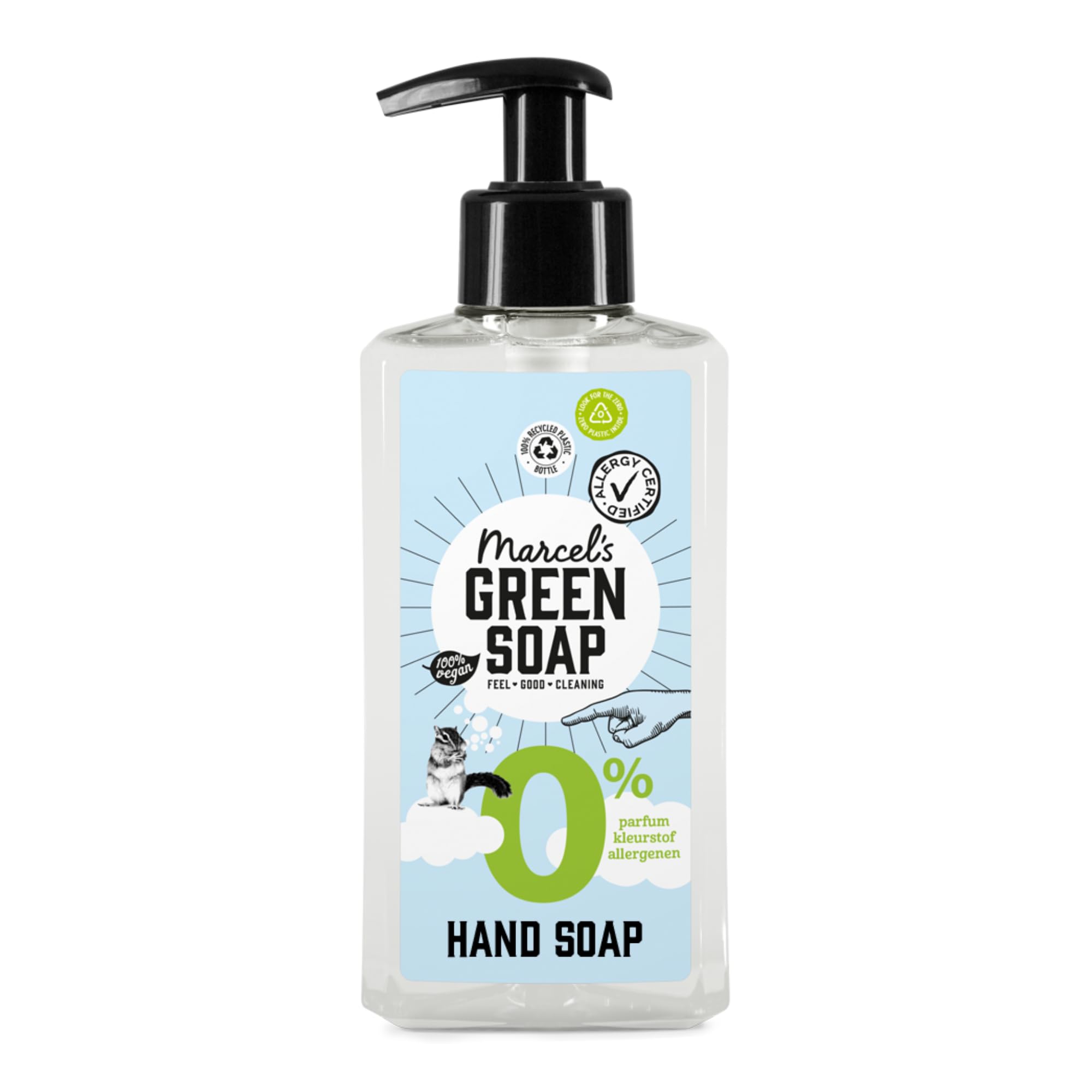 Marcel's Green Soap - Hand Soap 0% - Allergy-Certified - Handwash Dispenser - Vegan - 97% Biodegradable - 250ml