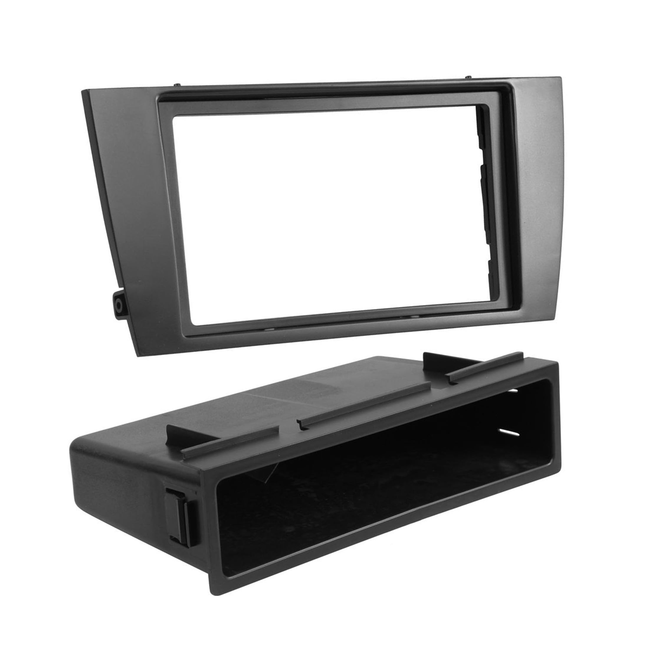 Scosche JR8200B Double DIN or Single DIN with Pocket Radio Install Dash Kit Compatible with Select 2002-2008 Jaguar X-Type - Aftermarket Car Stereo Installation Kit - See Fit Guide Image for Vehicles