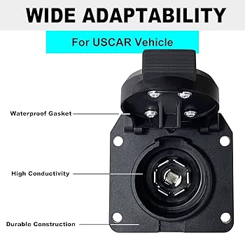 Amazon.com: CXTM 7 Pin Trailer Connector Socket Vehicle-Side