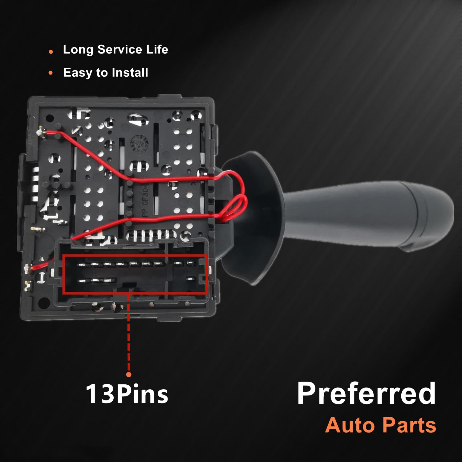 Commodo Interrupteur essuie glace compatible avec Dacia Logan MCV 2 Sandero 2 Lodgy für Renault Cilo 4 Twingo 3 Trafic 3 8201168008 255679326R 251696