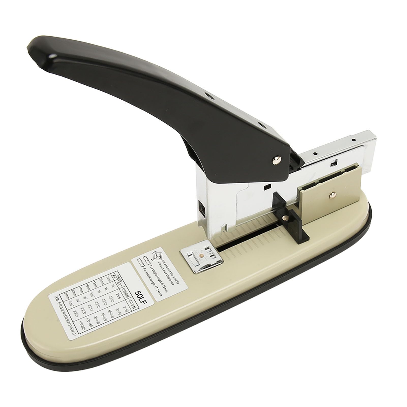 Cucitrice da ufficio con capacità di 210 fogli, cucitrice da scrivania ergonomica con piedini antiscivolo, cucitrice scolastica a grande capacità per uso domestico, in ufficio e