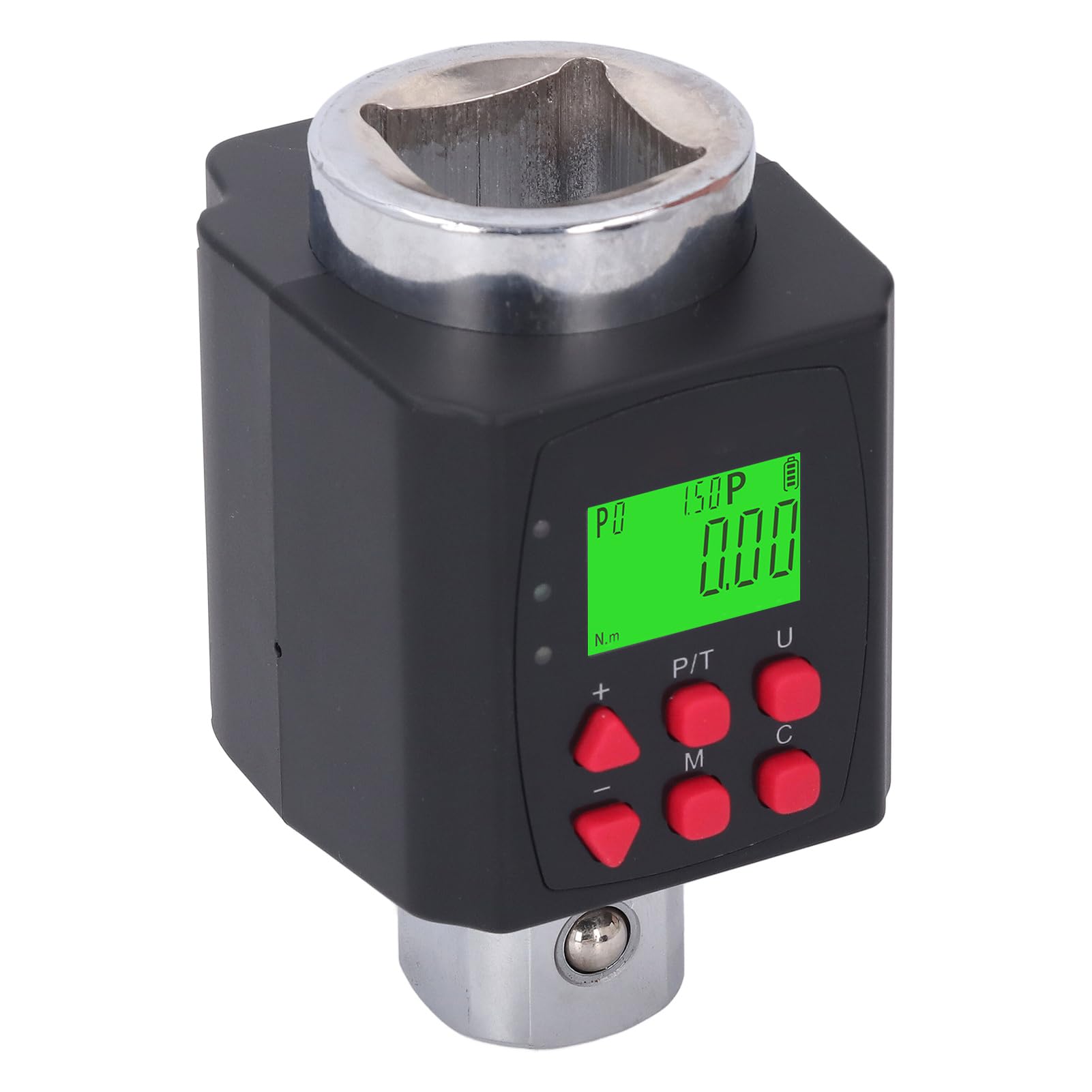 Keenso Elektroniczny Konwerter Klucza Skrętnego Precyzyjny Adapter Cyfrowy do Rowerów i Samochodów Napęd 1-calowy 15-1500 Nm