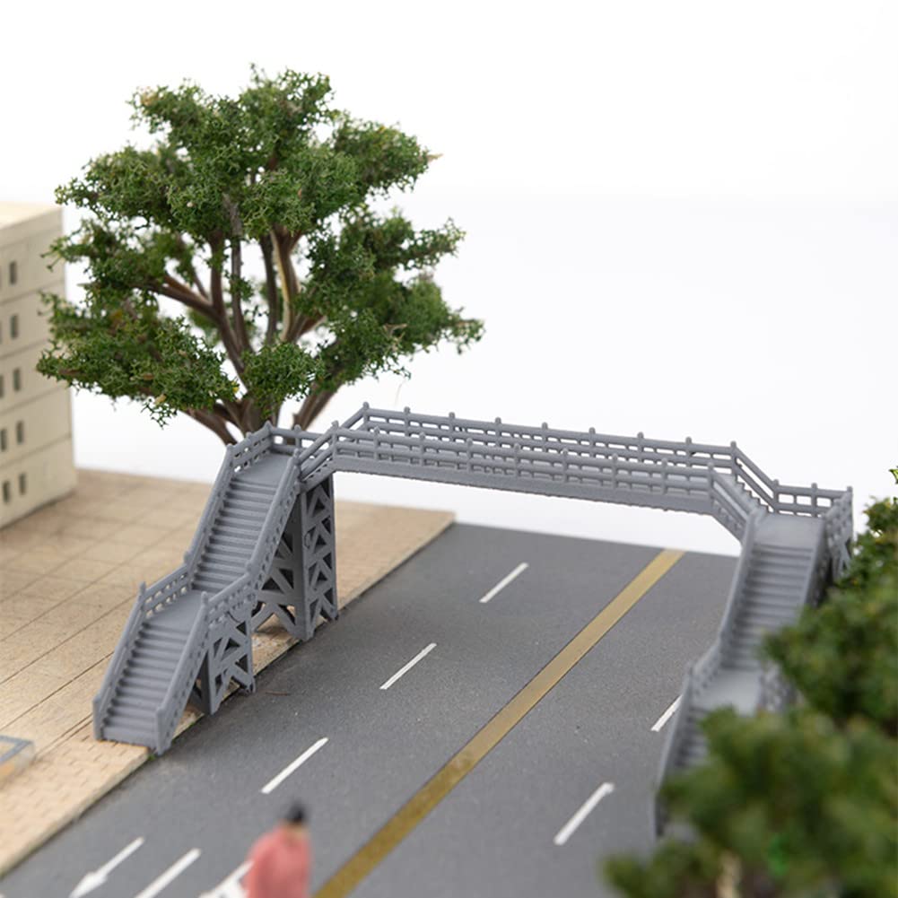 Model Bridge for Outland Models Railway Scenery Overhead Footbridge 1:220 Z Scale Accessories