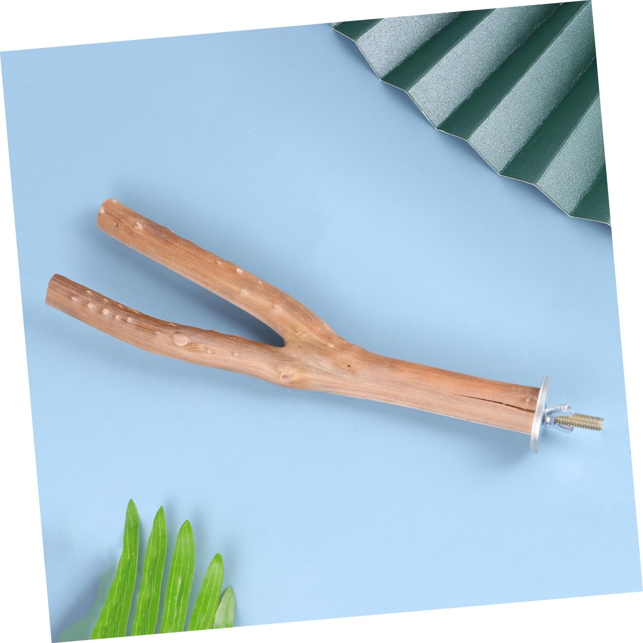 BESPORTBLE Parrot Pole Stand Wooden Bird Stand for Perching Craftsmanship for Pet Parrots Random