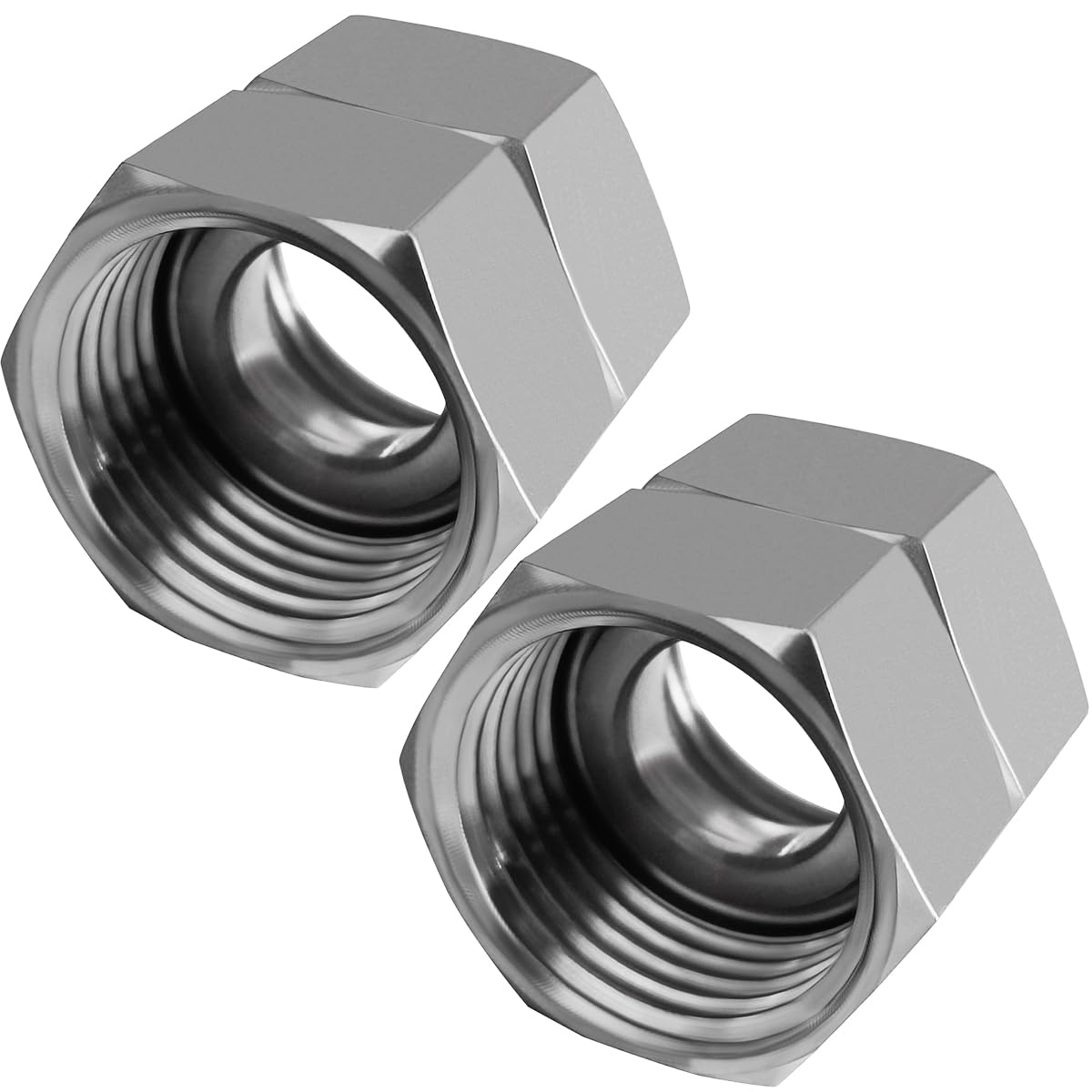 Acciaio Inox 304 2 Raccordi Paratia In - Connettori Per Serbatoi Acqua - Filettatura Femmina G1/2 - Con Guarnizioni E Nastro Adattatore Serbatoio - Foto 9