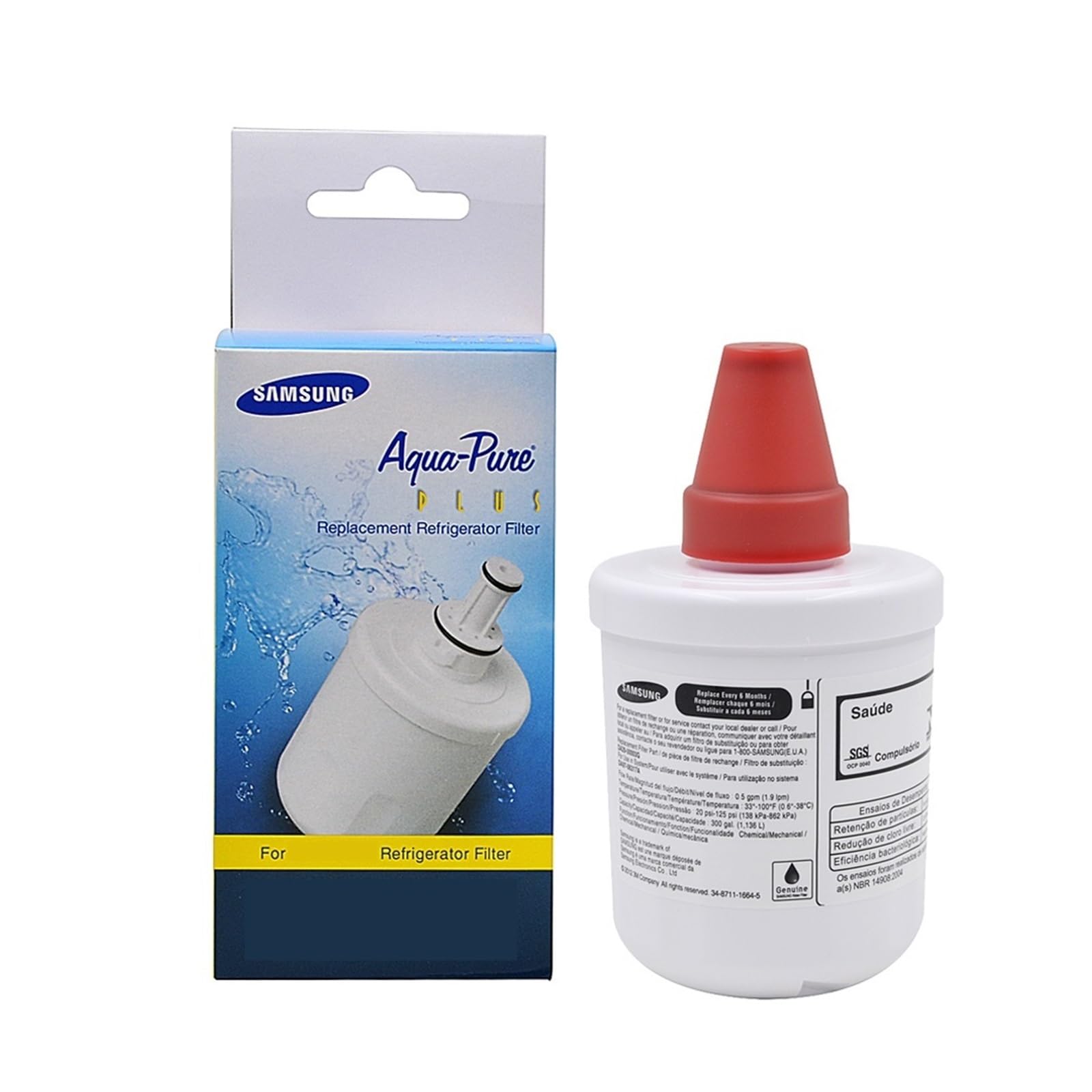 Filtro dell'Acqua for Frigorifero DA29-00003G, Ricambio, Compatibile con Samsung, DA29-00003G, DA29-00003B, DA29-00003A, Aqua-Pure Plus, Ricambio, Filtro dell'Acqua for Frigorifero(10 PCS)