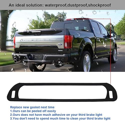 Miniatura 4 de 3 tercera junta de sello de luz de freno compatible con Dodge Ram 1500 2002 a 2008, Dodge Ram 25003500 2003 a 2009