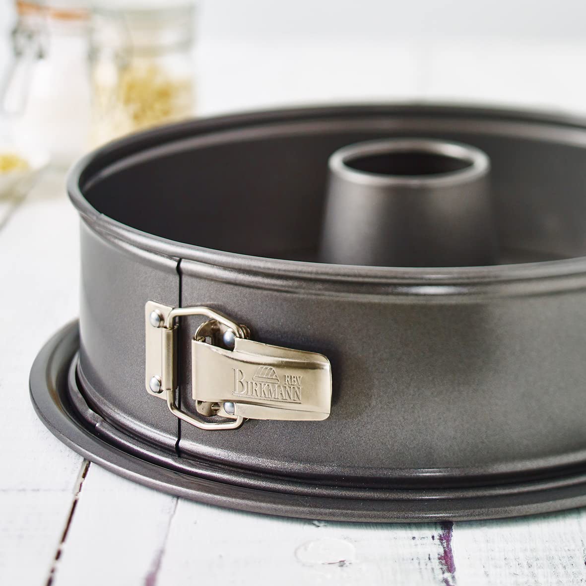 RBV Birkmann Springform mit Zwei Böden Easy Baking 26 cm Antihaftbeschichtung schnittfest