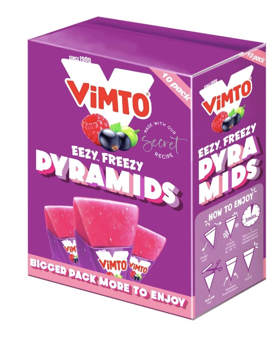 Buy Vimto Ice Pops Triangle Freeze Lollies Bulk Box of 60 x 62 ml