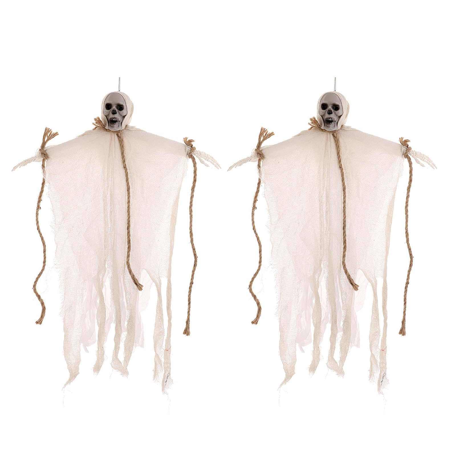 Elnwnnkc 2pcs Halloween Hanging Specter Ornament Haunts House Scene Layouts Props Skeletons Specter for Festivities Decoration Halloween Hanging
