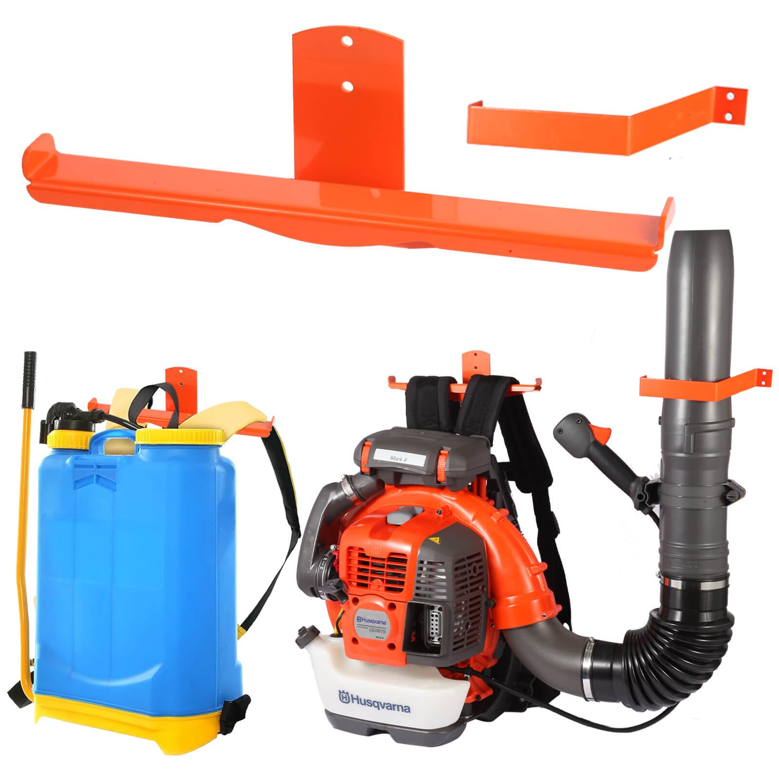 iulrtba Backpack Blower Rack with Hose Holder