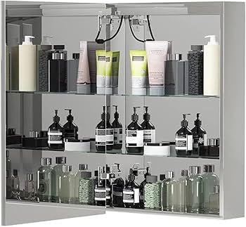 【Janboe】 LEDバスルームミラーキャビネット 50×70cm Amazon.co.jp: Janboe LEDバスルームミラーキャビネット,3つの色