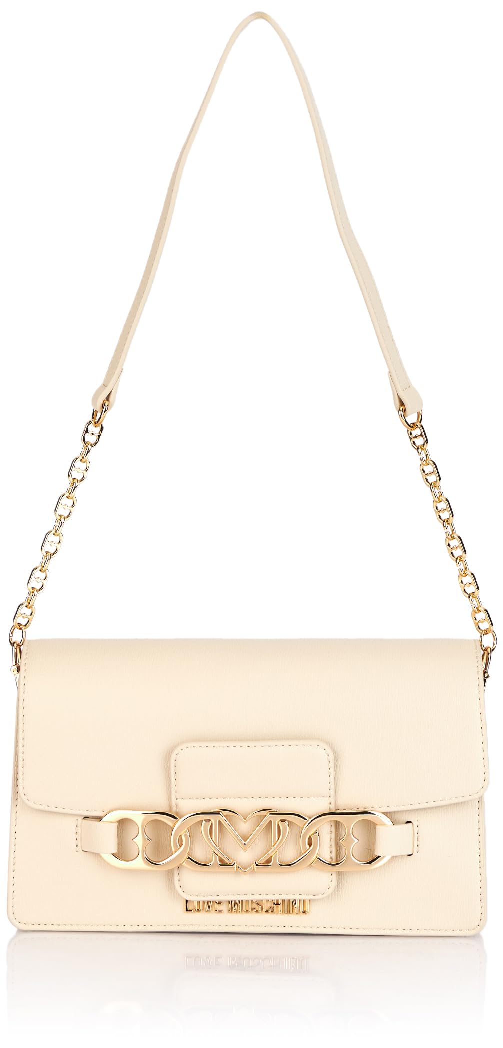 Love Moschino Damen Elfenbein Schultertasche Einheitsgröße