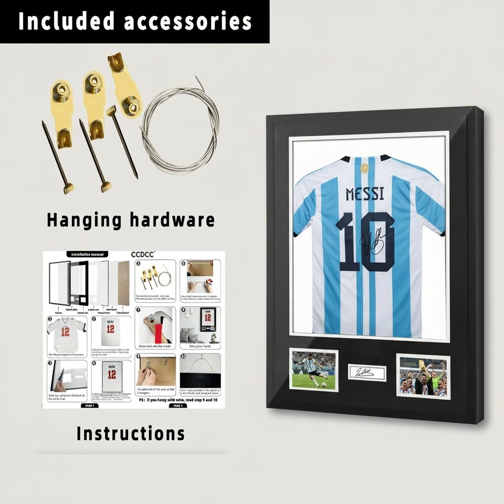 UXENI Aluminiumlegering Sports Jersey Display Frame - Voor Rugby, Band UXENI Aluminiumlegering Sports Jersey Display Frame - Voor Rugby, Band