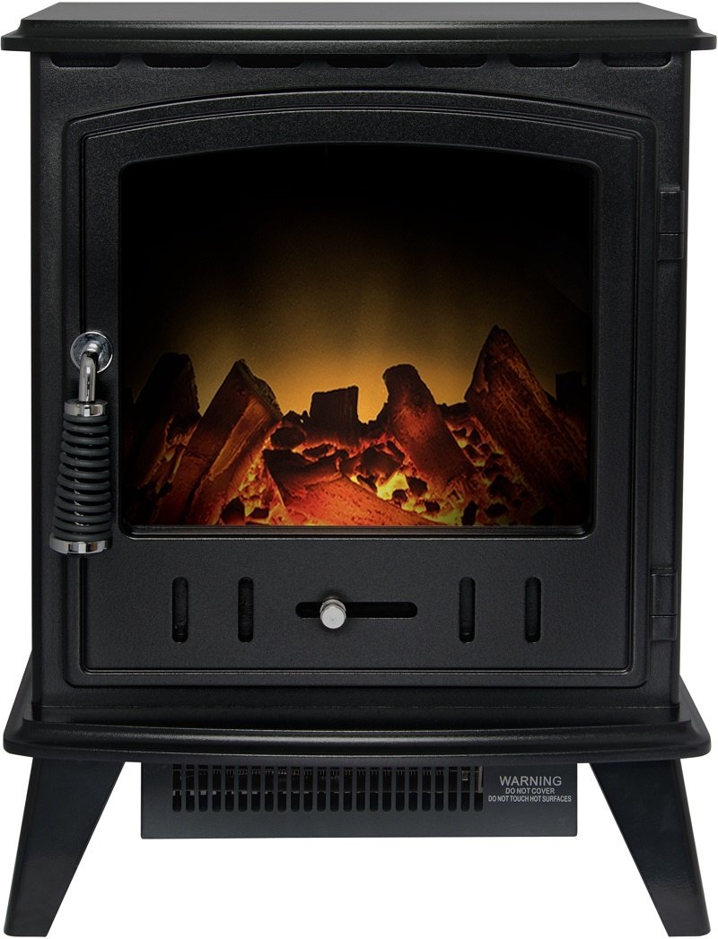 Adam Aviemore Electric Stove in Black
