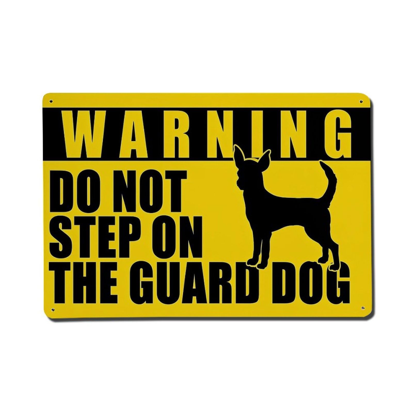 Warning Do Not Step Retro Metal Tin Sign, Vintage Metal Poster for home, Gaming Room, Studio Workshop,Bar,Garage Wall Art Decor 8x12 Inch