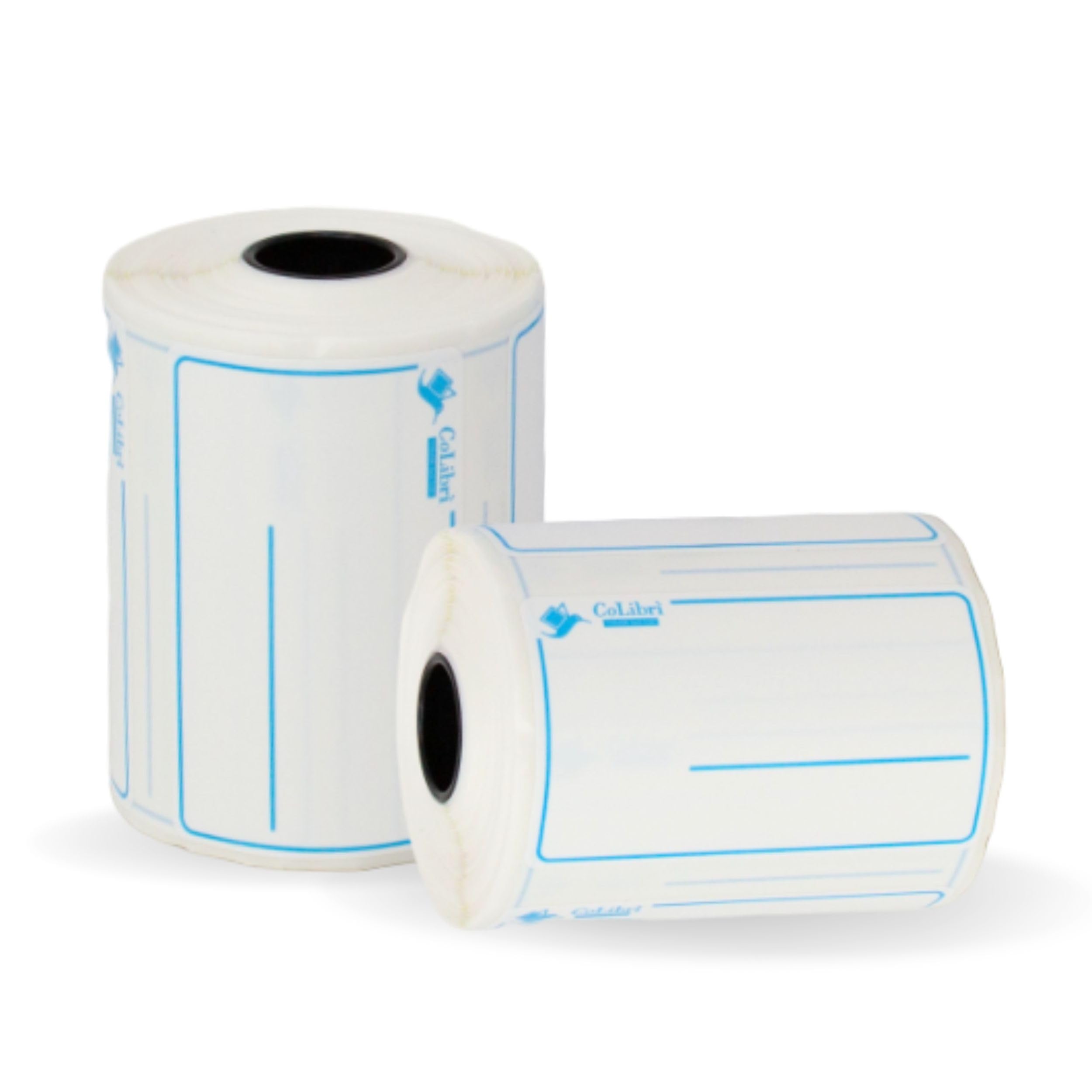 COLIBRÌ - Rotolo da 250 Etichette Bianche Adesive Personalizzabili Formato 50x30 mm - Rotolo Etichette Adesive per Stampante Termica Colibrì Printer