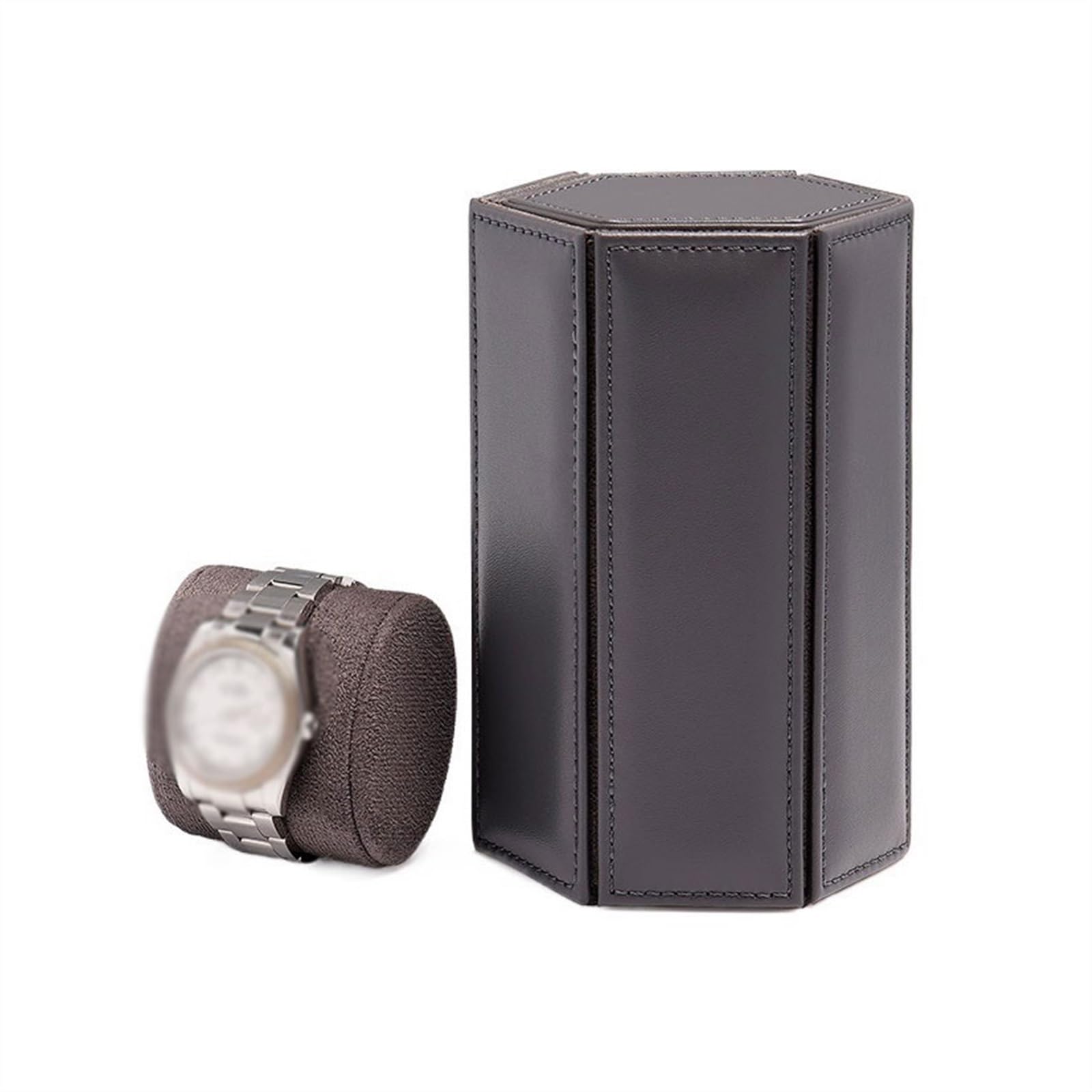 Kx9Lb8d Watch Storage Box High End Portable Travel Watch Storage Bag Fashion PU Leather Box Organizer (excluding Watches)