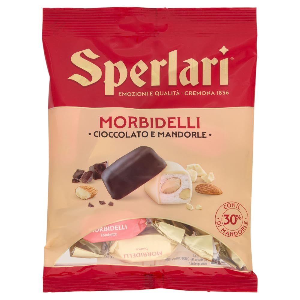 Italian Gourmet Morbidelli torrone morbido mandorle cioccolato Soft 8 x